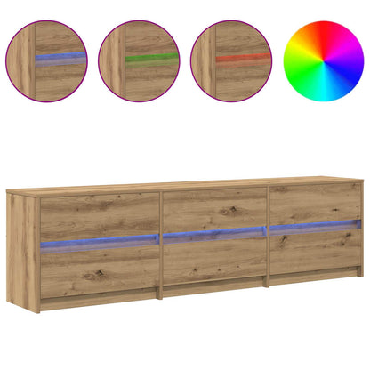 vidaXL TV Units 2 pcs Artisan Oak Engineered Wood