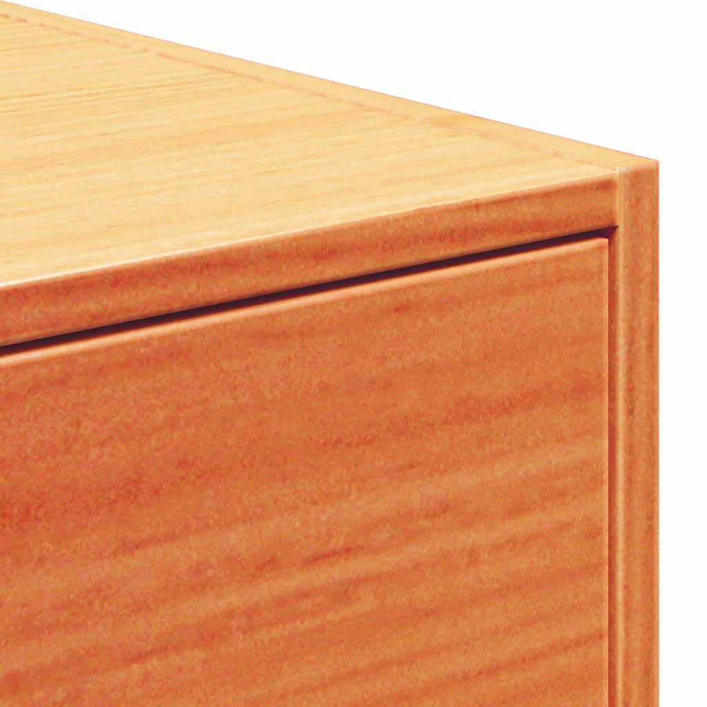 vidaXL Bedside Table Wax Brown 50 x 32.5 x 24 cm Solid pine wood