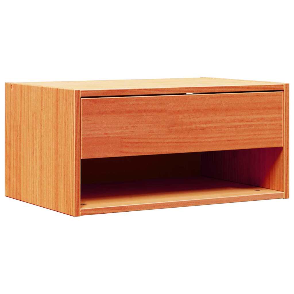 vidaXL Bedside Table Wax Brown 50 x 32.5 x 24 cm Solid pine wood