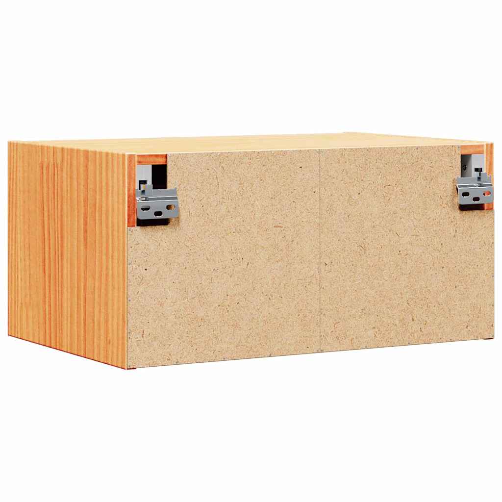 vidaXL Bedside Table Wax Brown 50 x 32.5 x 24 cm Solid pine wood