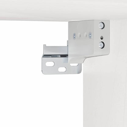 vidaXL Bedside Table White 37 x 35 x 18.5 cm Solid pine wood
