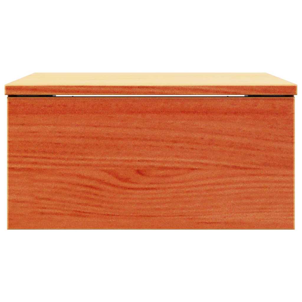 vidaXL Bedside Table Wax Brown 37 x 35 x 18.5 cm Solid pine wood