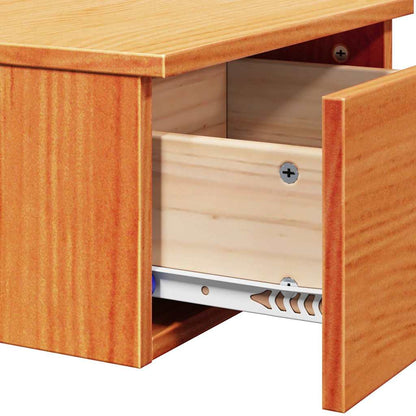 vidaXL Bedside Table 2 pcs Wax Brown 37 x 35 x 18.5 cm Solid pine wood