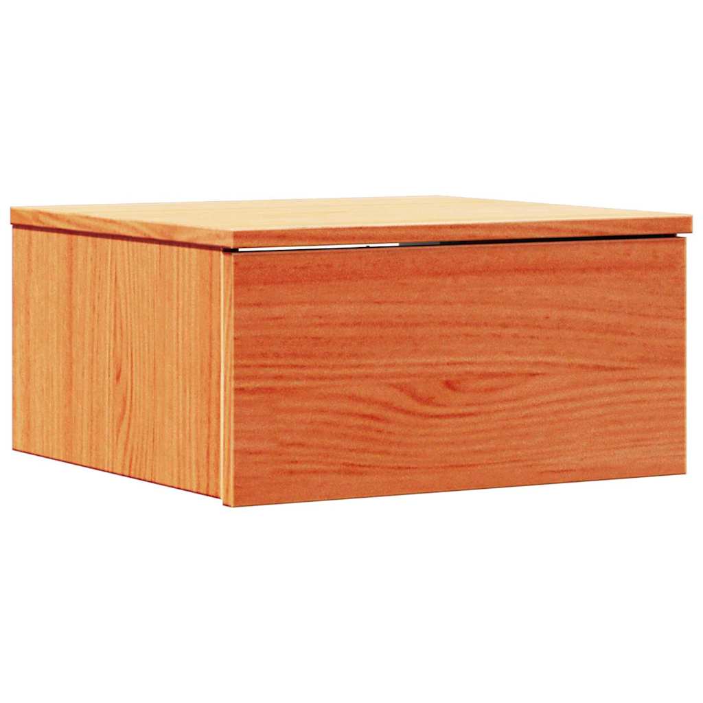 vidaXL Bedside Table 2 pcs Wax Brown 37 x 35 x 18.5 cm Solid pine wood