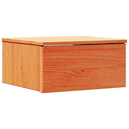 vidaXL Bedside Table 2 pcs Wax Brown 37 x 35 x 18.5 cm Solid pine wood