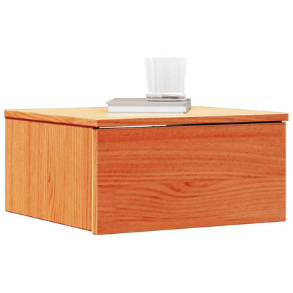 vidaXL Bedside Table 2 pcs Wax Brown 37 x 35 x 18.5 cm Solid pine wood