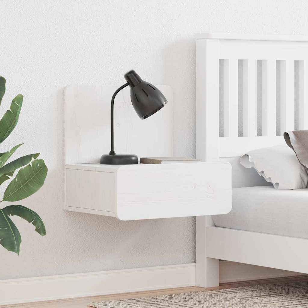vidaXL Bedside Table 2 pcs White 44 x 32.5 x 40 cm Solid pine wood