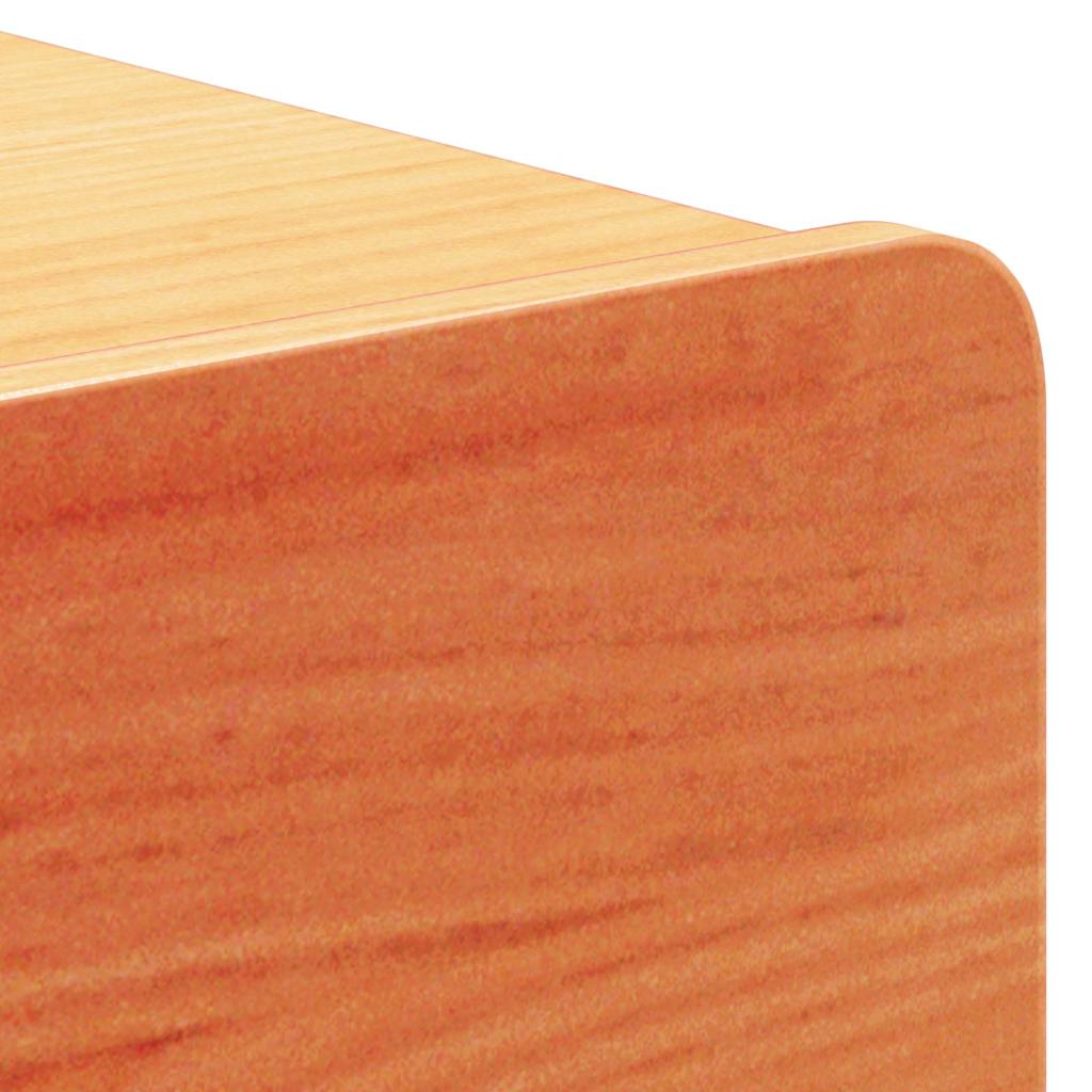 vidaXL Bedside Table Wax Brown 44 x 32.5 x 40 cm Solid pine wood