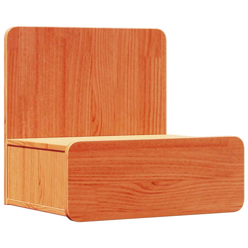 vidaXL Bedside Table Wax Brown 44 x 32.5 x 40 cm Solid pine wood