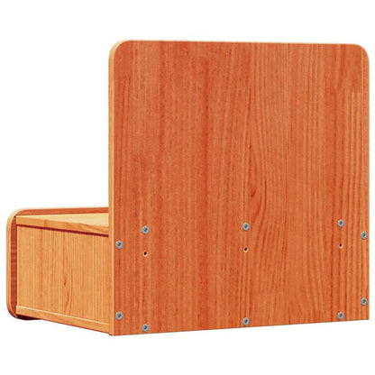 vidaXL Bedside Table Wax Brown 44 x 32.5 x 40 cm Solid pine wood
