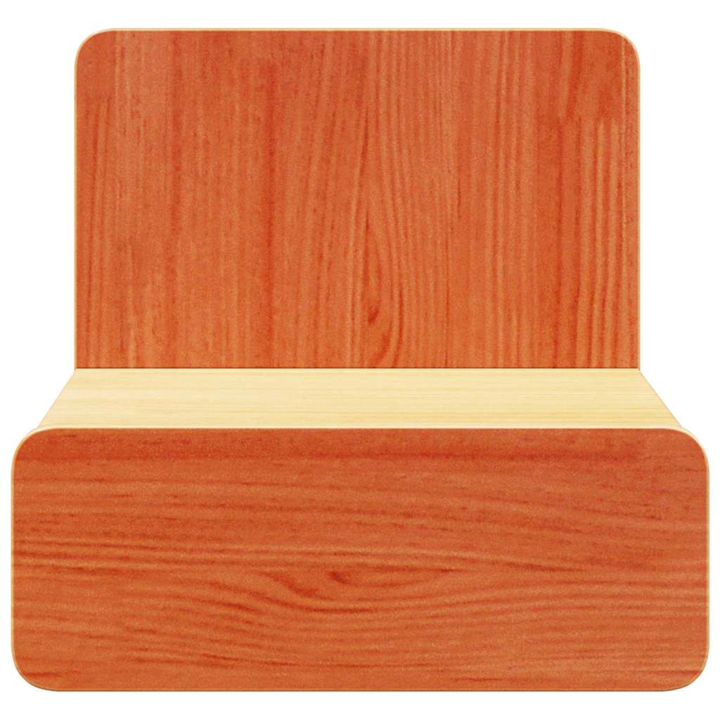 vidaXL Bedside Table Wax Brown 44 x 32.5 x 40 cm Solid pine wood