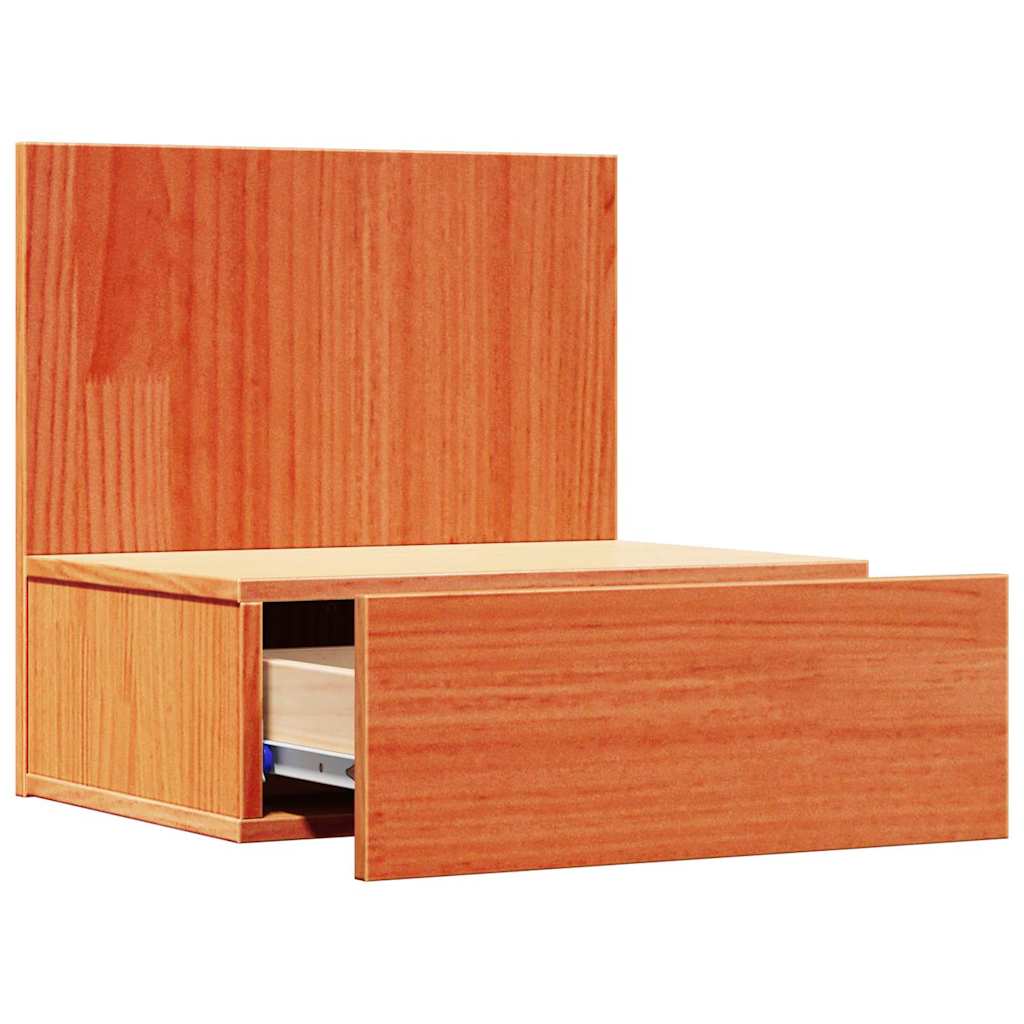 vidaXL Bedside Table Wax Brown 42 x 32.5 x 40 cm Solid pine wood