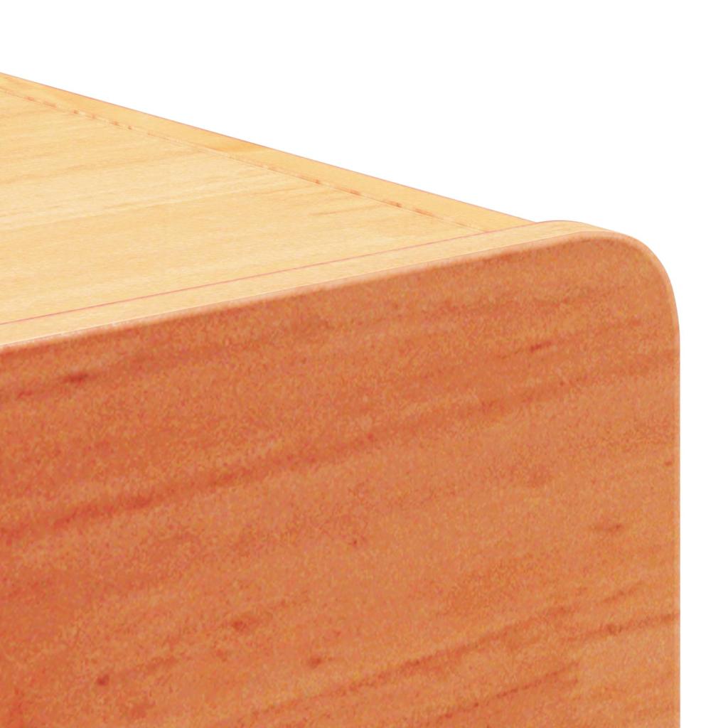 vidaXL Bedside Table Wax Brown 39 x 34 x 16.5 cm Solid pine wood