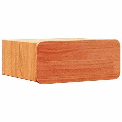 vidaXL Bedside Table Wax Brown 39 x 34 x 16.5 cm Solid pine wood