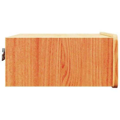 vidaXL Bedside Table Wax Brown 39 x 34 x 16.5 cm Solid pine wood