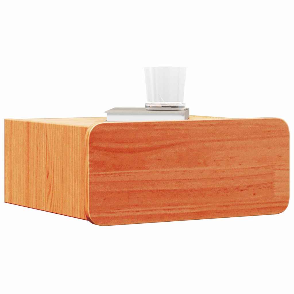 vidaXL Bedside Table 2 pcs Wax Brown 39 x 34 x 16.5 cm Solid pine wood