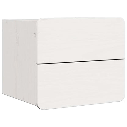 vidaXL Bedside Table 2 pcs White 39 x 34 x 33 cm Solid pinewood