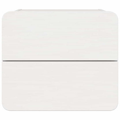 vidaXL Bedside Table 2 pcs White 39 x 34 x 33 cm Solid pinewood