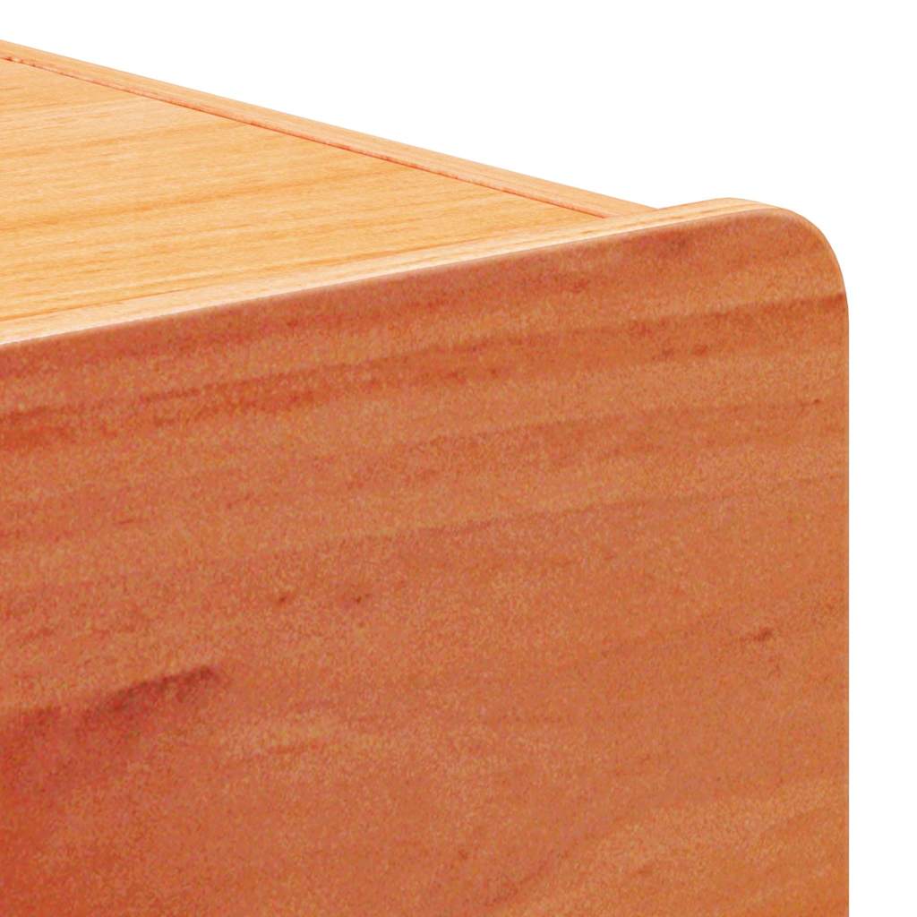 vidaXL Bedside Table 2 pcs Brown 39 x 34 x 33 cm Solid pinewood