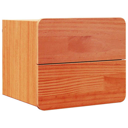 vidaXL Bedside Table 2 pcs Brown 39 x 34 x 33 cm Solid pinewood