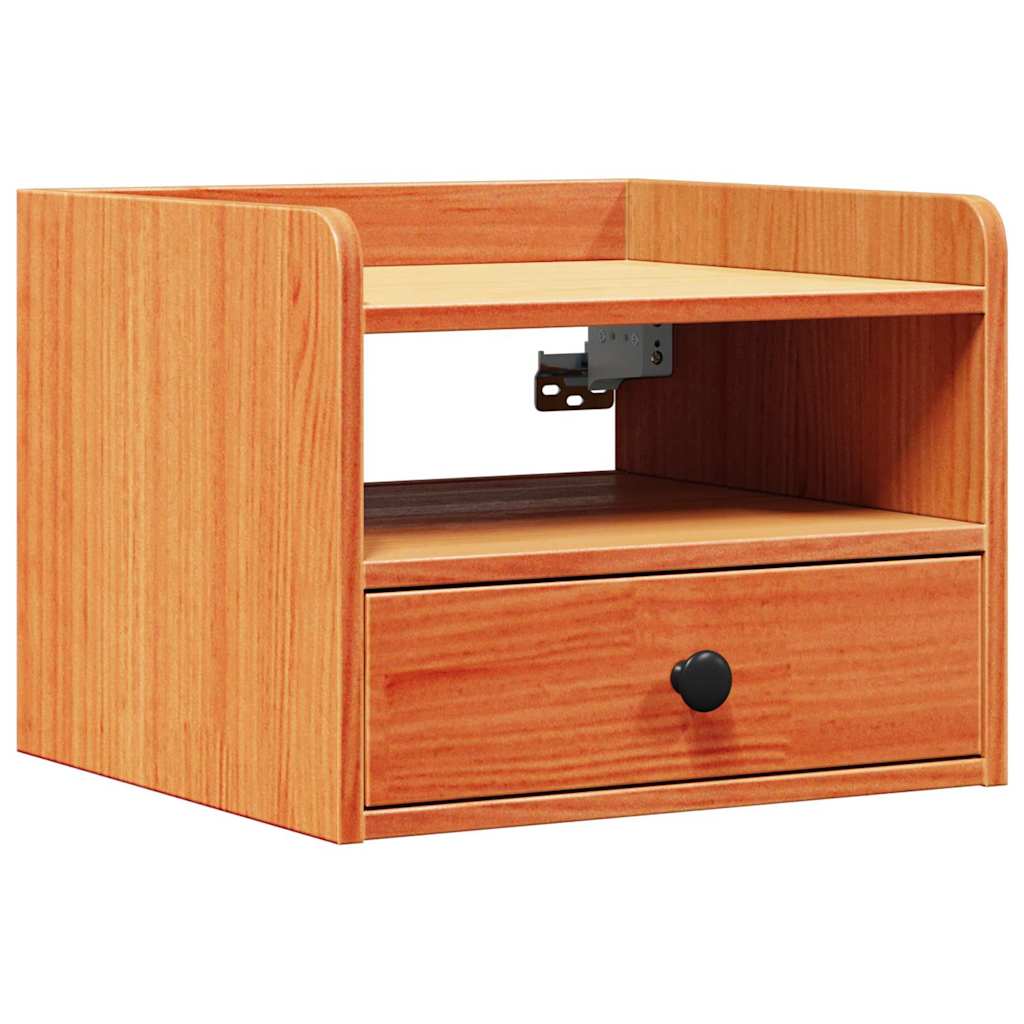 vidaXL Bedside Table 2 pcs Wax Brown 38 x 36 x 29.5 cm Solid pine wood