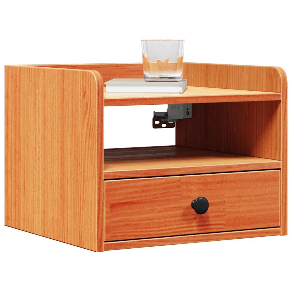vidaXL Bedside Table 2 pcs Wax Brown 38 x 36 x 29.5 cm Solid pine wood