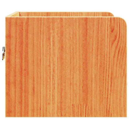 vidaXL Bedside Table 2 pcs Wax Brown 38 x 36 x 29.5 cm Solid pine wood