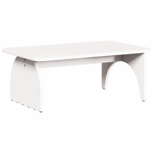 vidaXL Coffee Table White 80 x 50 x 31 cm Solid pine wood