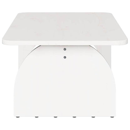 vidaXL Coffee Table White 80 x 50 x 31 cm Solid pine wood