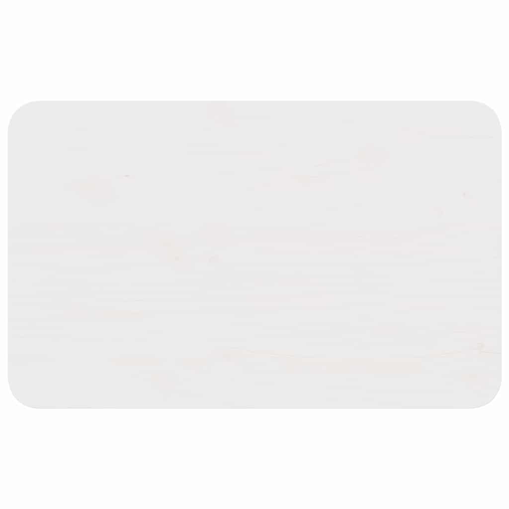 vidaXL Coffee Table White 80 x 50 x 31 cm Solid pine wood