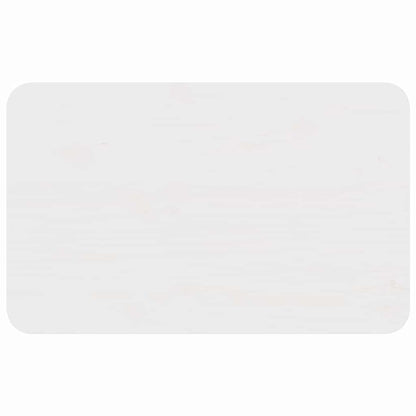 vidaXL Coffee Table White 80 x 50 x 31 cm Solid pine wood
