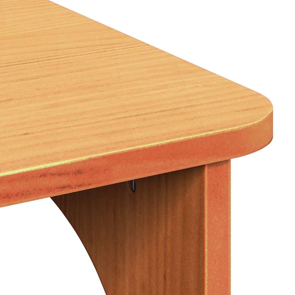 vidaXL Coffee Table Wax Brown 80 x 50 x 31 cm Solid pine wood