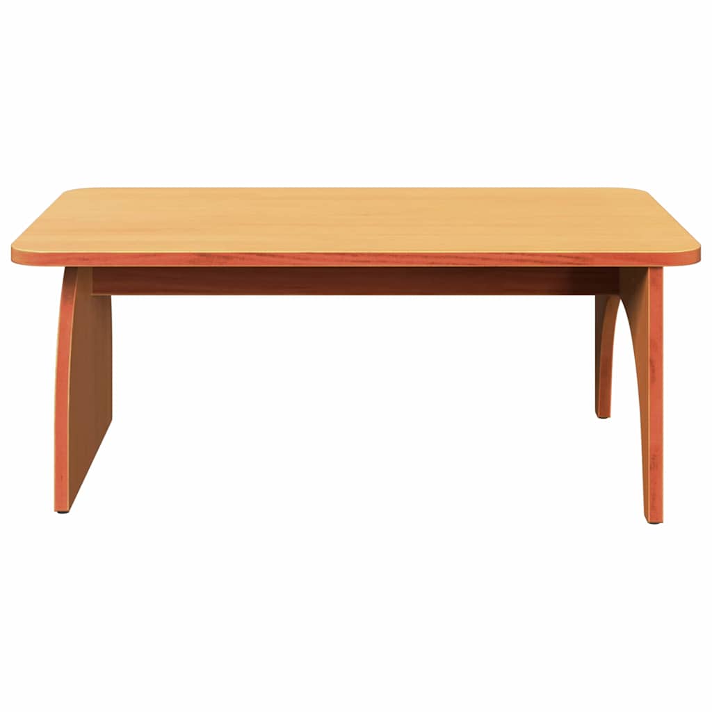 vidaXL Coffee Table Wax Brown 80 x 50 x 31 cm Solid pine wood
