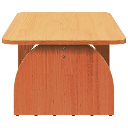 vidaXL Coffee Table Wax Brown 80 x 50 x 31 cm Solid pine wood