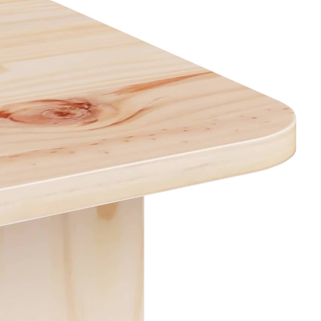 vidaXL Coffee Table Natural 80 x 39.5 x 33.5 cm Solid pine wood
