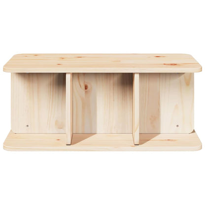 vidaXL Coffee Table Natural 80 x 39.5 x 33.5 cm Solid pine wood