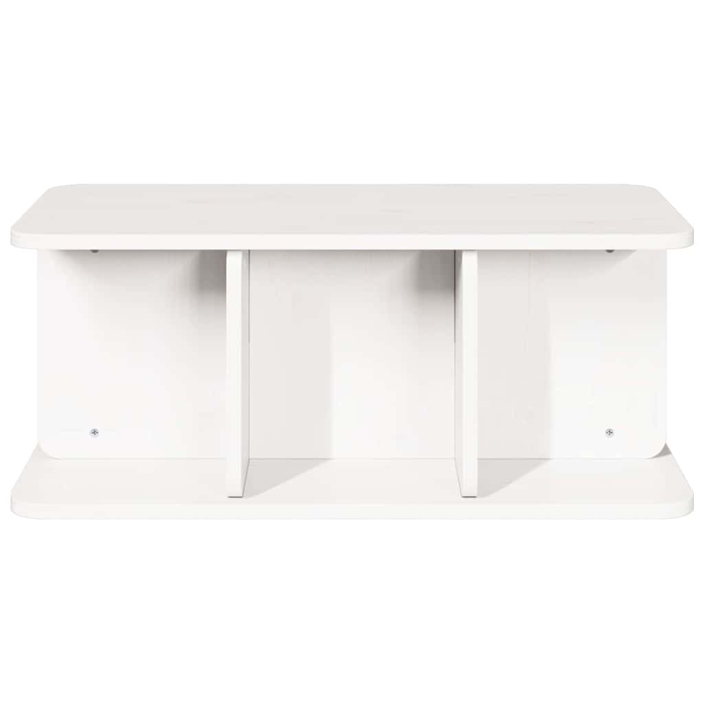 vidaXL Coffee Table White 80 x 39.5 x 33.5 cm Solid pine wood