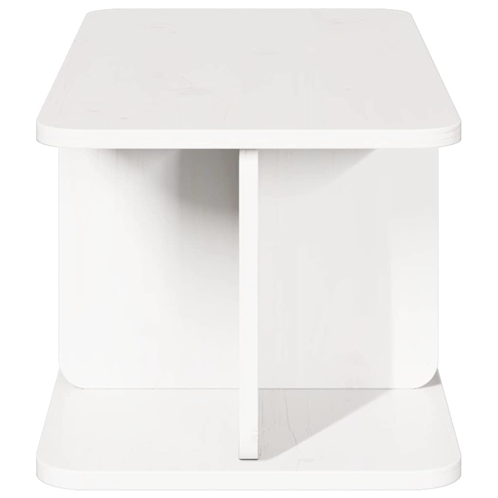 vidaXL Coffee Table White 80 x 39.5 x 33.5 cm Solid pine wood