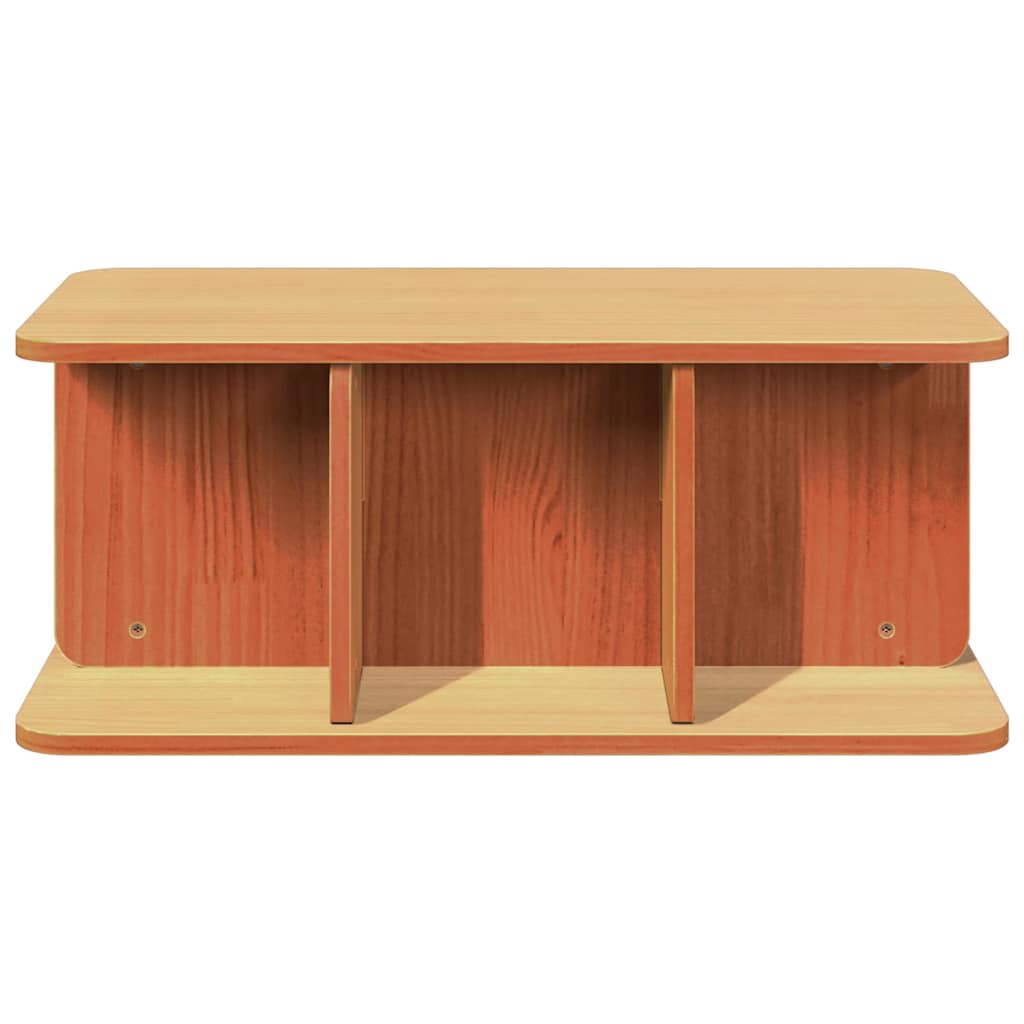 vidaXL Coffee Table Wax Brown 80 x 39.5 x 33.5 cm Solid pine wood