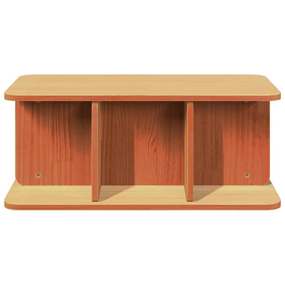 vidaXL Coffee Table Wax Brown 80 x 39.5 x 33.5 cm Solid pine wood