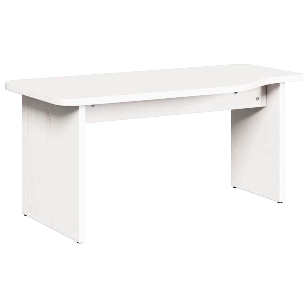 vidaXL Coffee Table 2 pcs White Solid pine wood