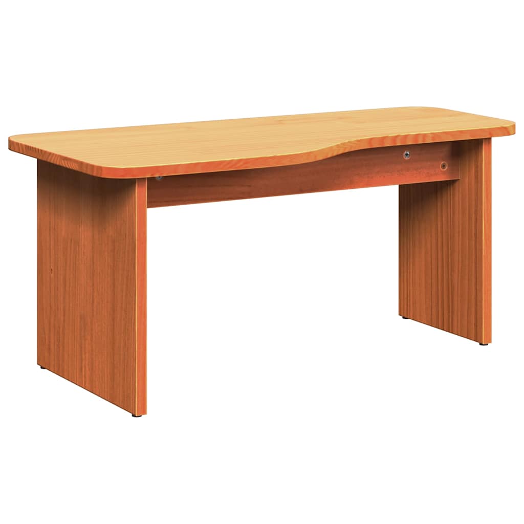 vidaXL Coffee Table 2 pcs Wax Brown Solid pine wood