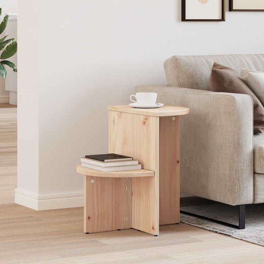 vidaXL Coffee Table Natural 50 x 40 x 50 cm Solid pine wood