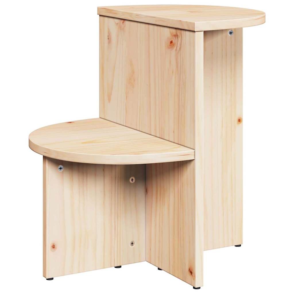 vidaXL Coffee Table Natural 50 x 40 x 50 cm Solid pine wood