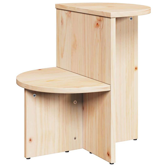 vidaXL Coffee Table Natural 50 x 40 x 50 cm Solid pine wood