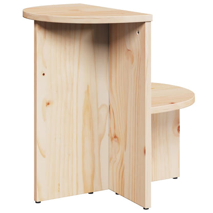 vidaXL Coffee Table Natural 50 x 40 x 50 cm Solid pine wood