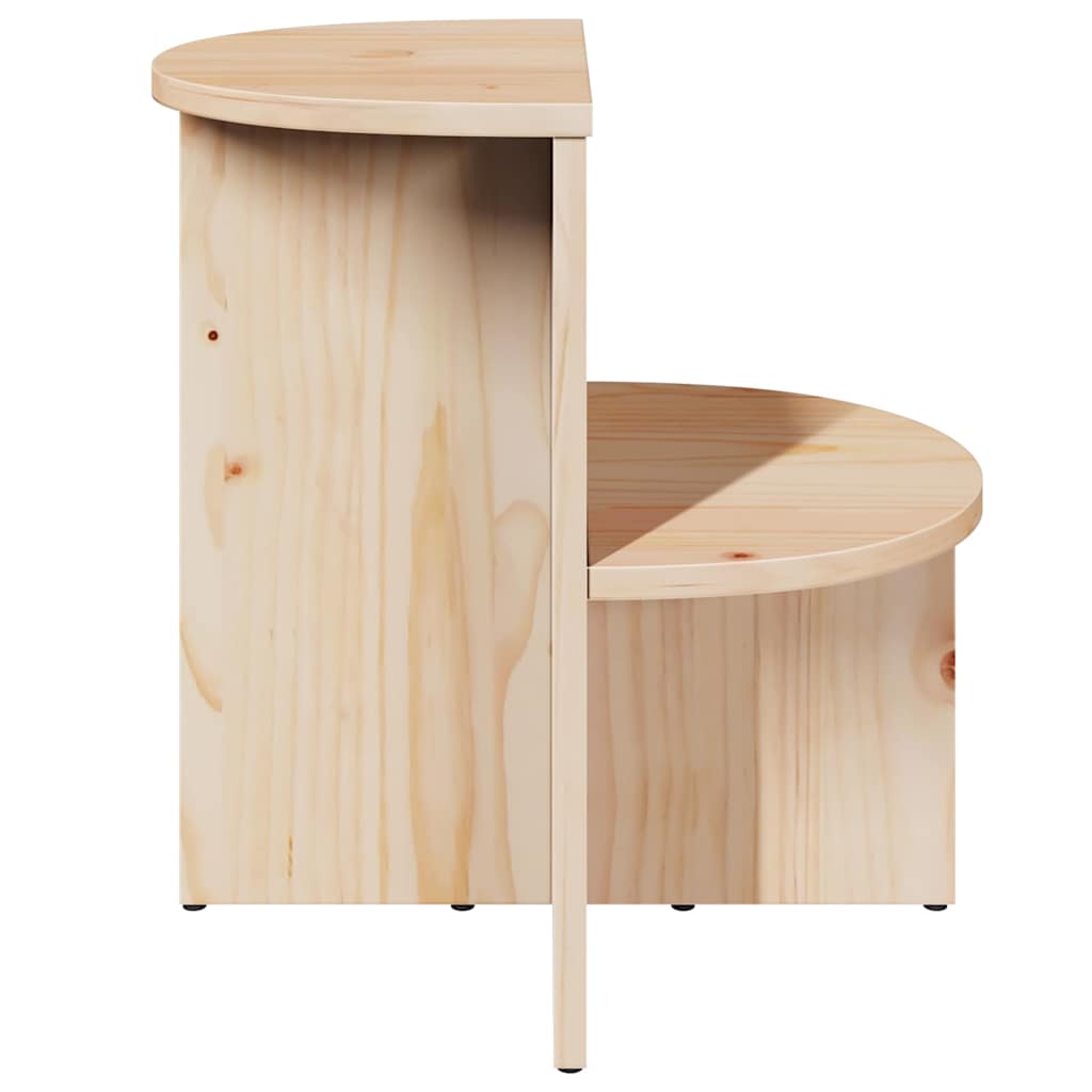 vidaXL Coffee Table Natural 50 x 40 x 50 cm Solid pine wood