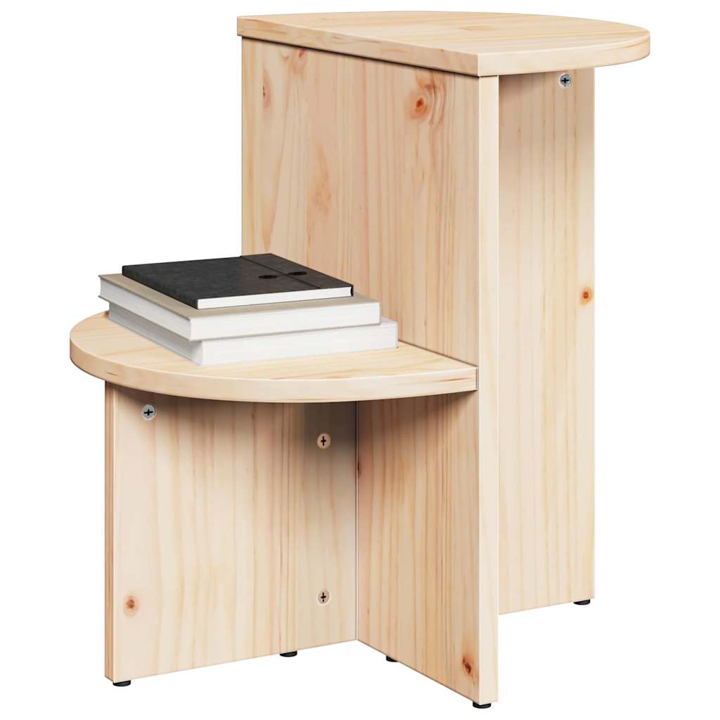 vidaXL Coffee Table Natural 50 x 40 x 50 cm Solid pine wood