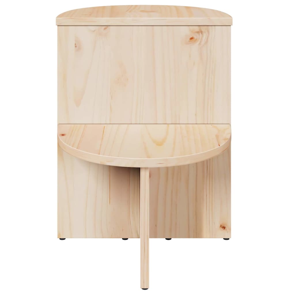 vidaXL Coffee Table Natural 50 x 40 x 50 cm Solid pine wood