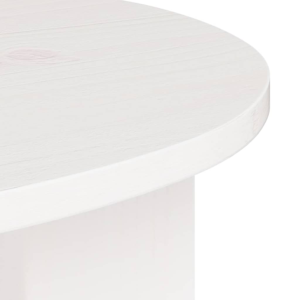 vidaXL Coffee Table White 50 x 40 x 50 cm Solid pine wood